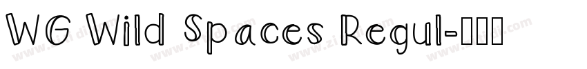 WG Wild Spaces Regul字体转换